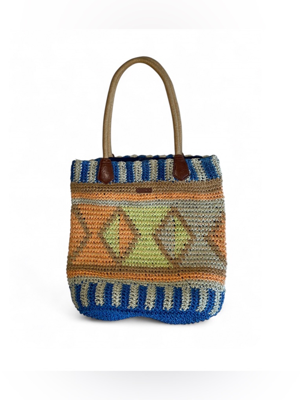O'Neill Multi-Colored Woven Straw Tote Bag
